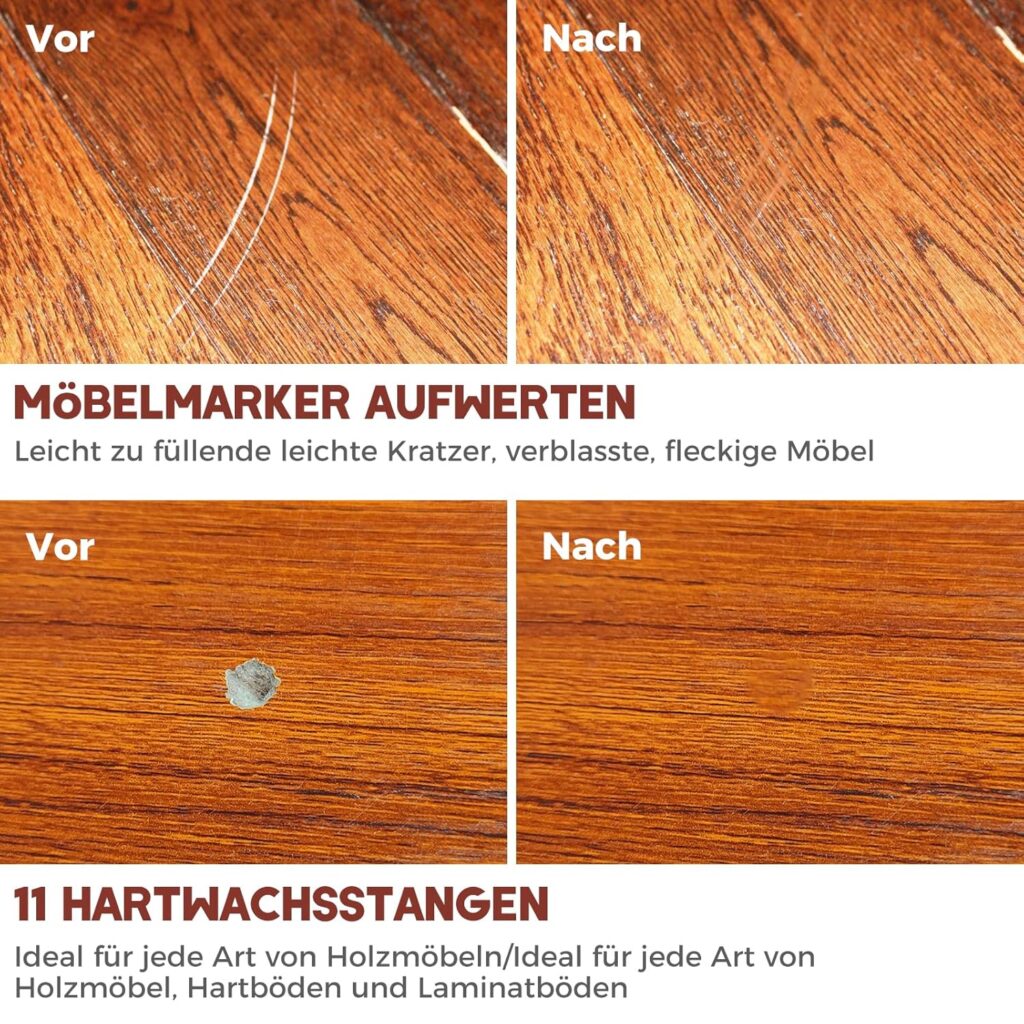 Laminat reparieren Vorher Nachher